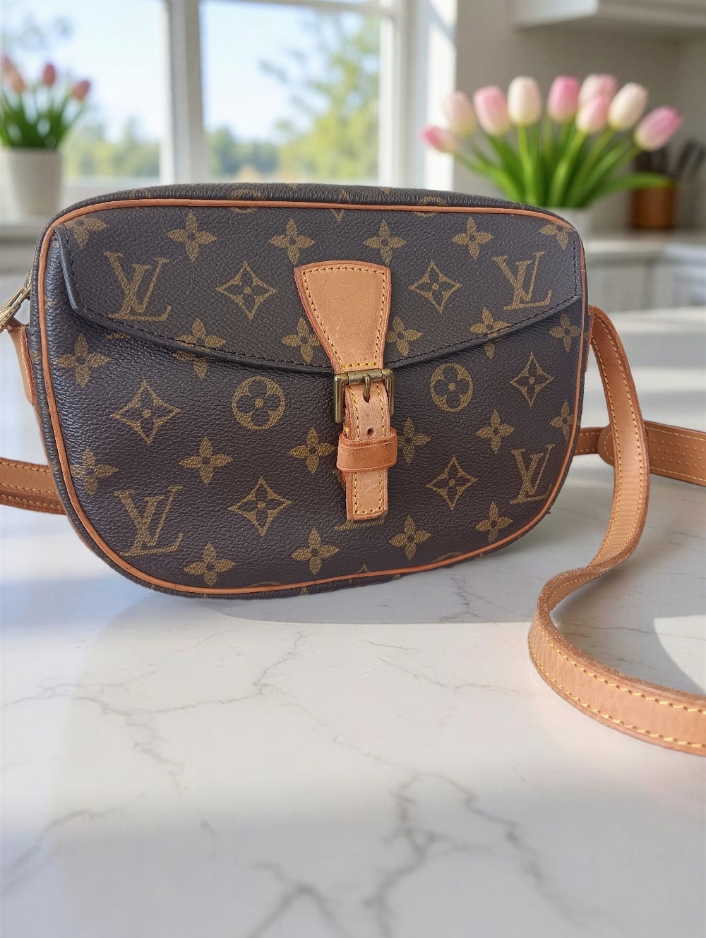 Louis Vuitton Monogram Jeune Fille PM Crossbody Vintage 1990 PRISTINE ✨️ - Picture 2 of 16